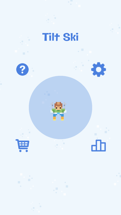 Tilt Ski Game Screenshot