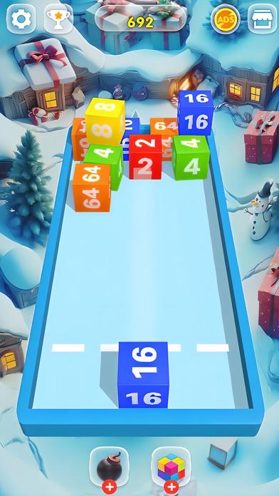 2048 Cube: 3D Merge Mania Game Screenshot