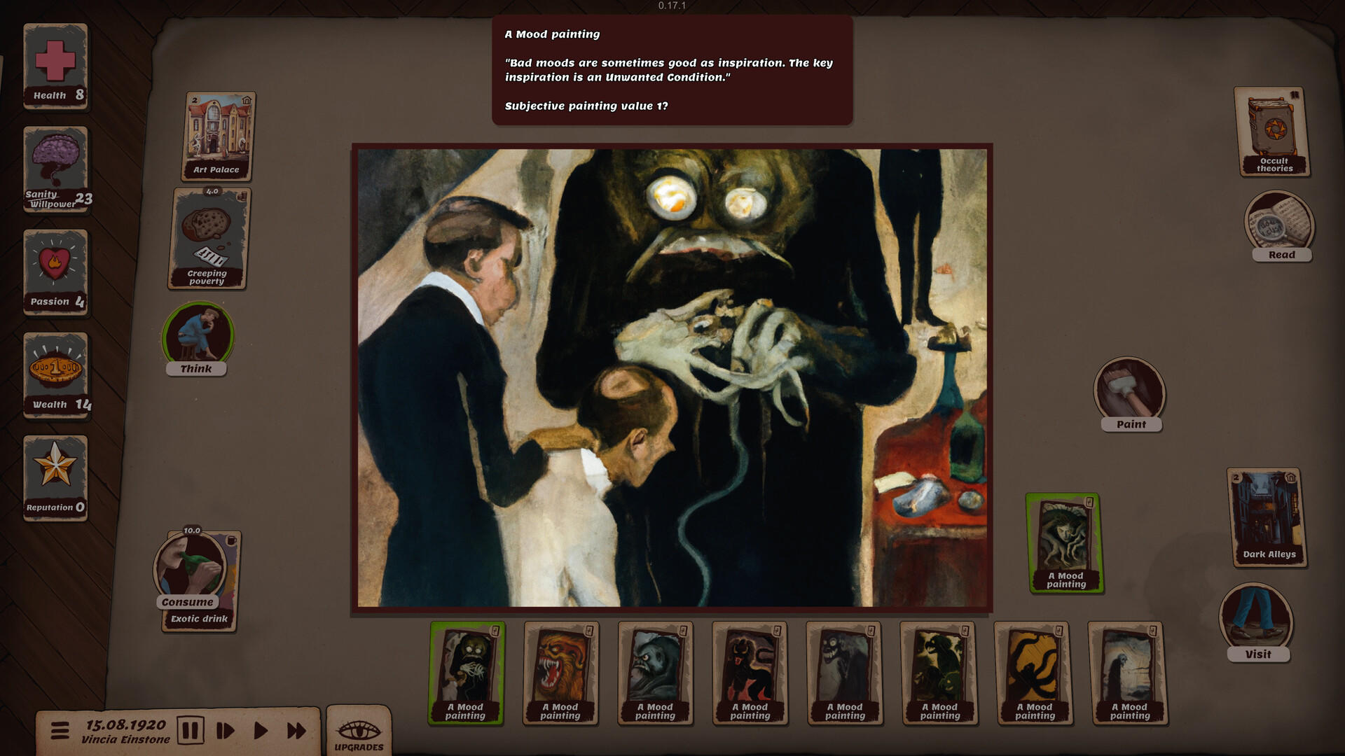 Screenshot of Artist Life Simulator