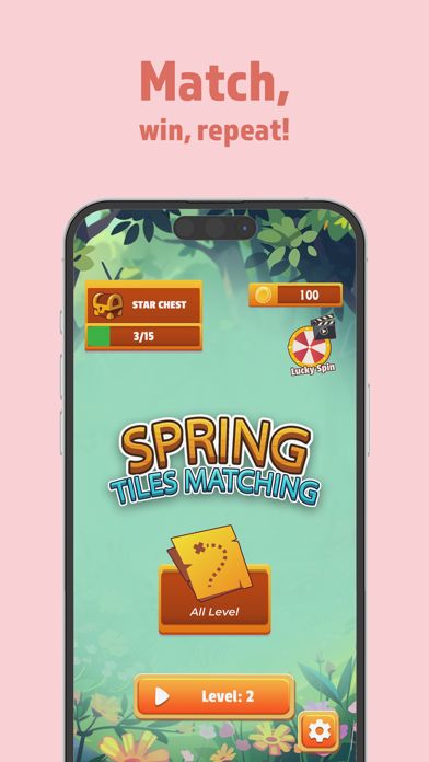 Spring Tiles Matching Game Screenshot