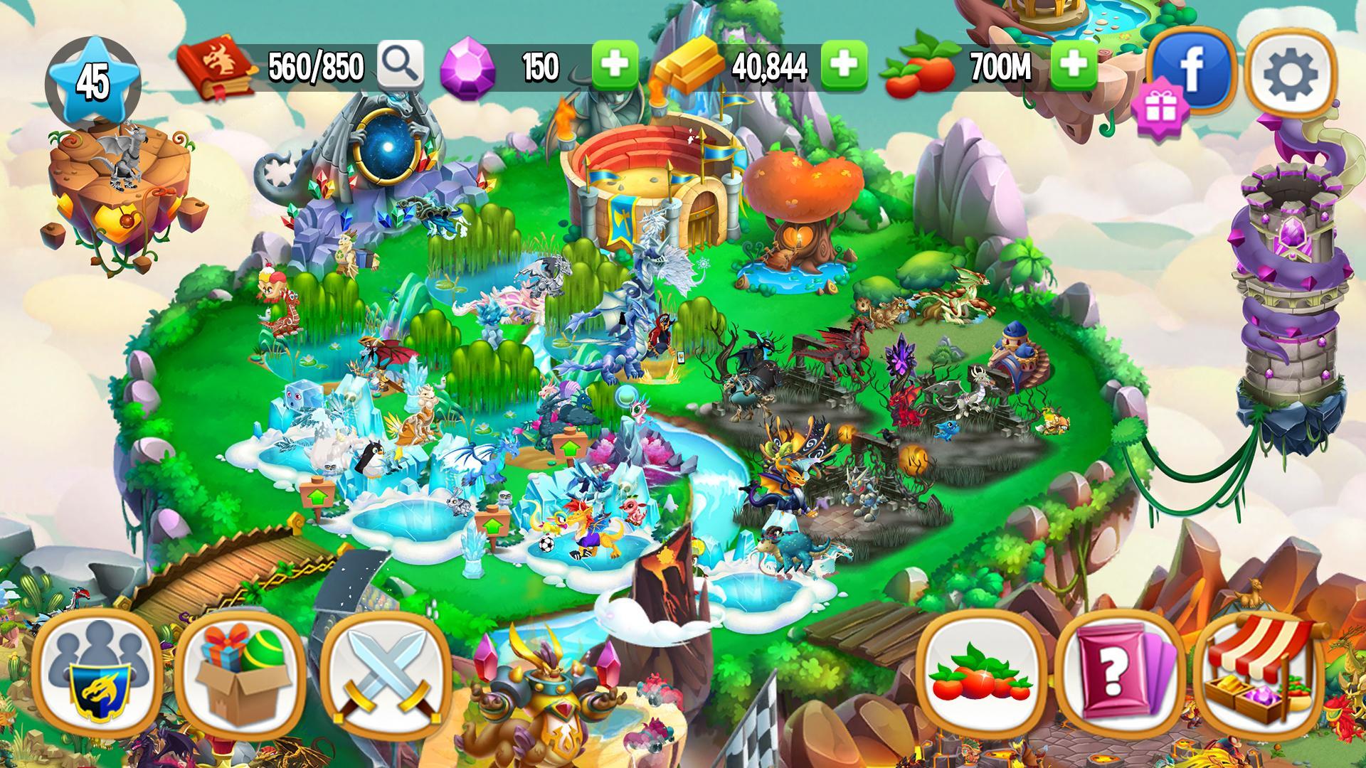 Скриншот игры Dragon City: Mobile Adventure