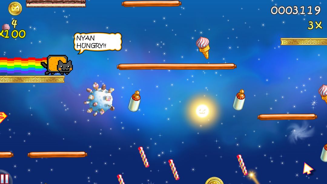 Screenshot of Nyan Cat: Lost In Space