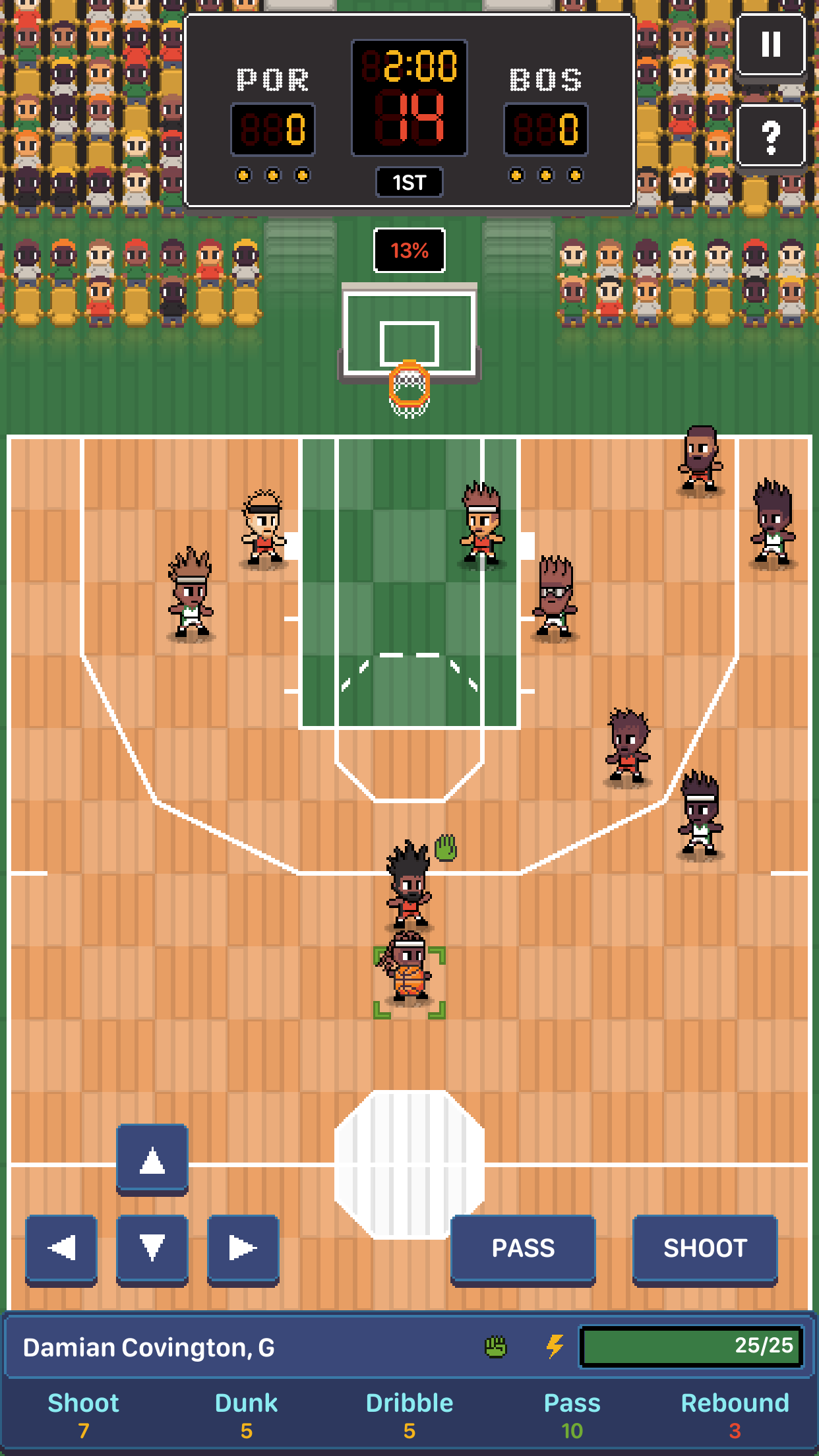 Hoop League Tactics ภาพหน้าจอเกม