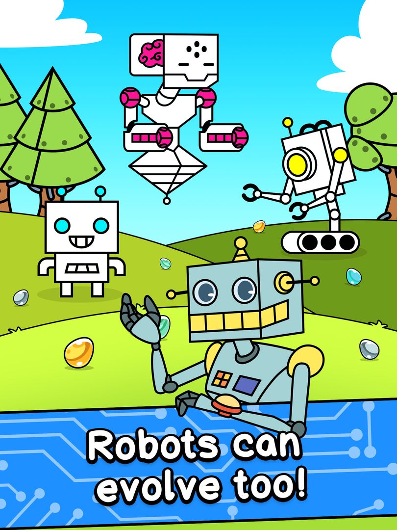 Screenshot of Robot Evolution - Clicker Game