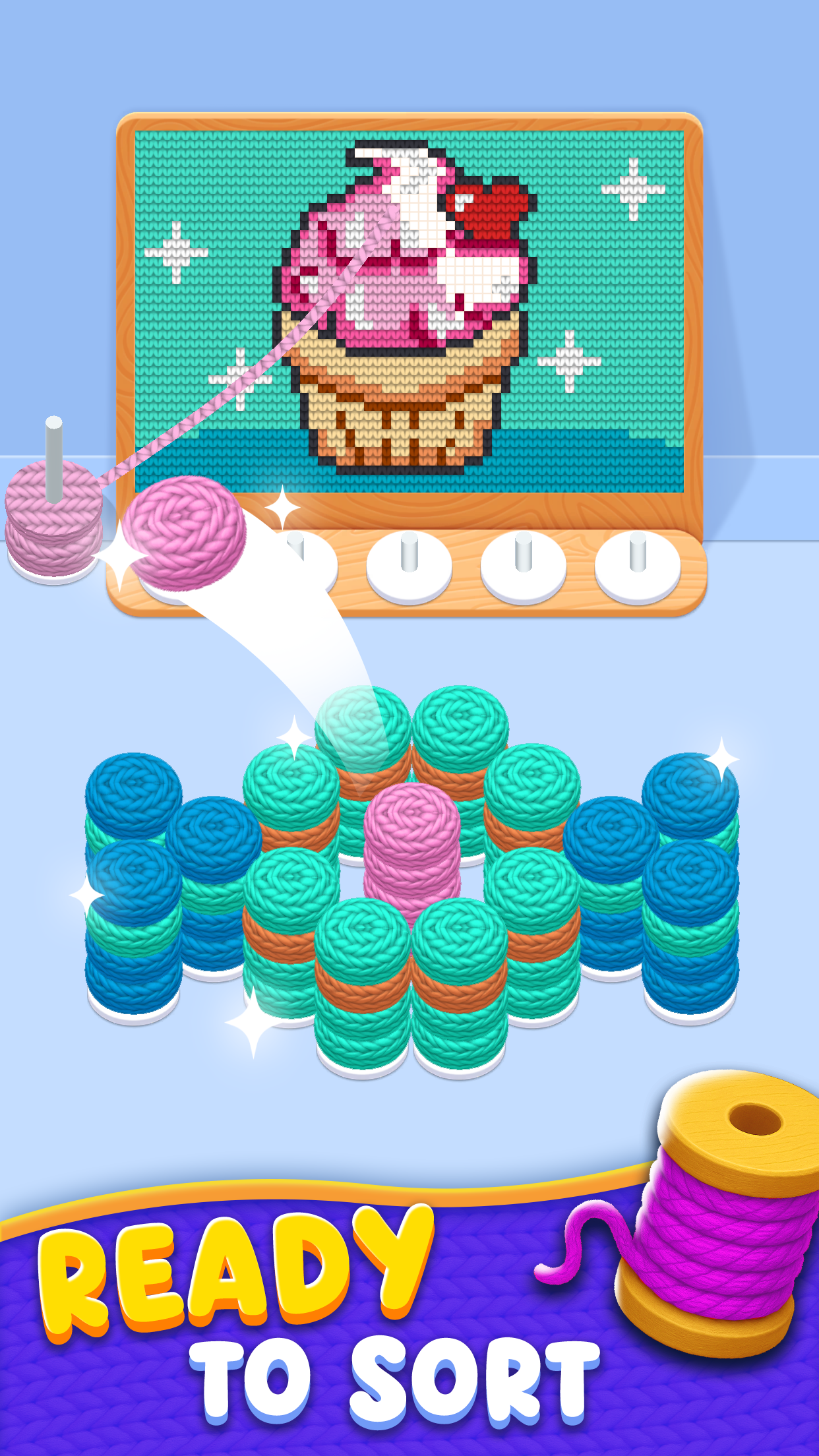 Knitzle Sort Game Screenshot