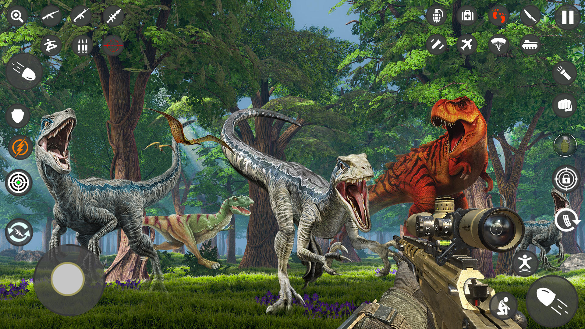 Dinosaur Hunter Games 3D, Jungle Dino Survival Games, Free