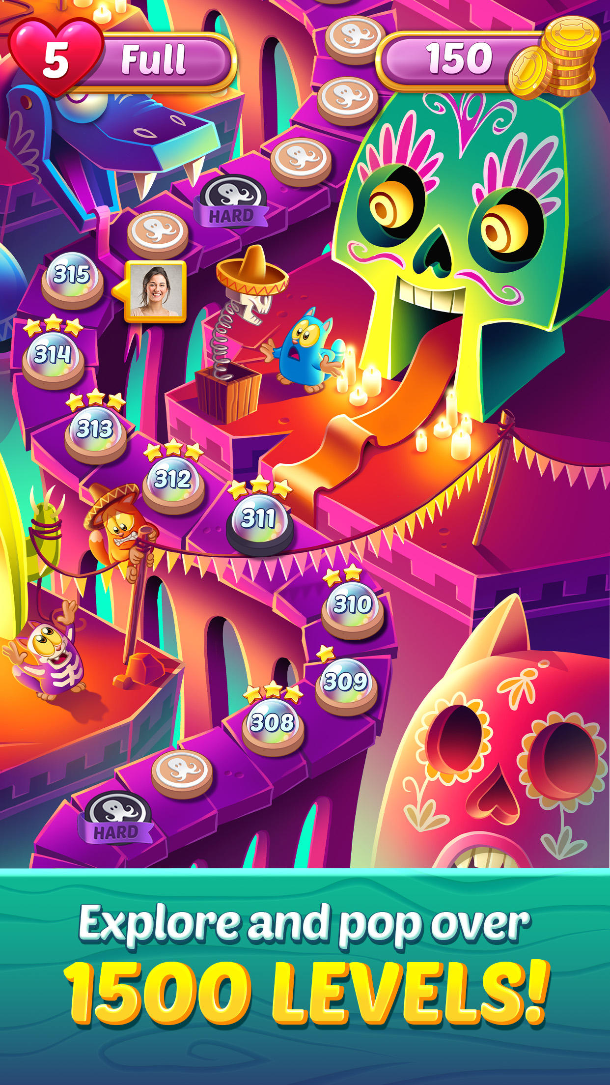 Cookie Cats Pop - Bubble Pop Game Screenshot
