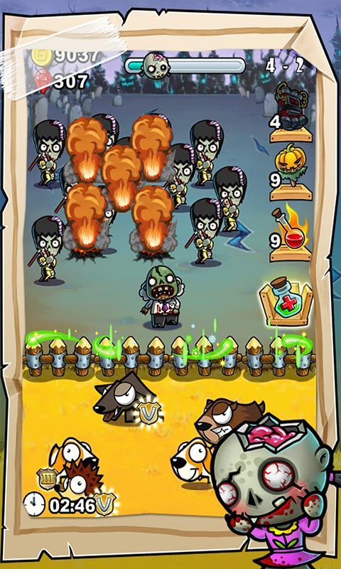 Animals vs Zombies Defense Game Screenshot