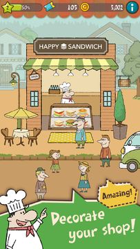 Happy Sandwich Cafe ภาพหน้าจอเกม
