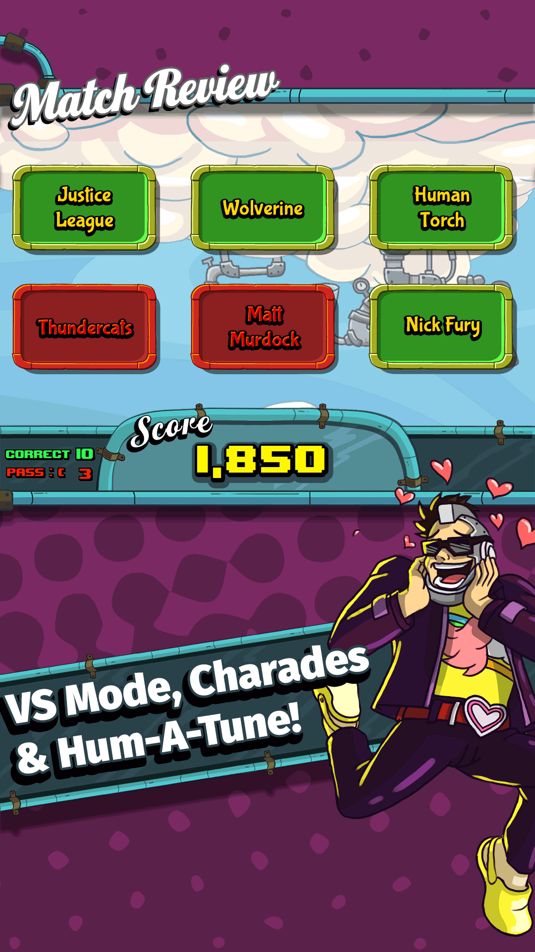Word Gush: Loot Charades! Game Screenshot