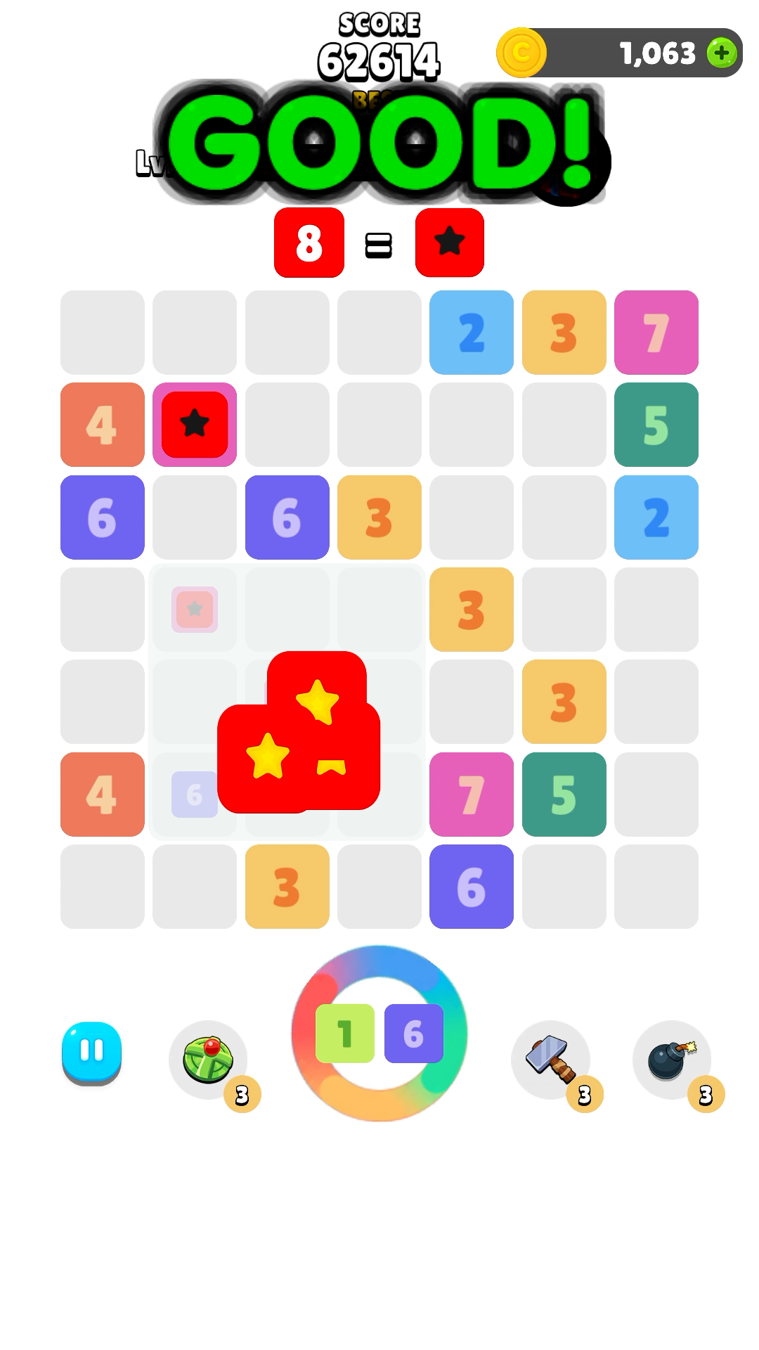 Merge Double : Number Puzzle Game Screenshot
