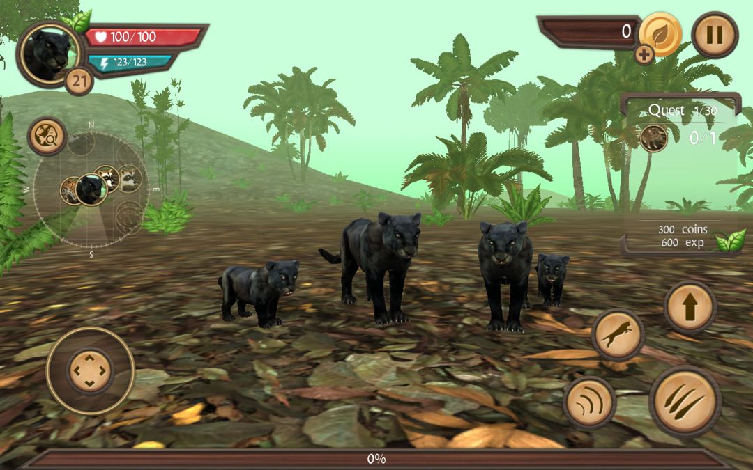 Wild Panther Sim 3D screenshot game