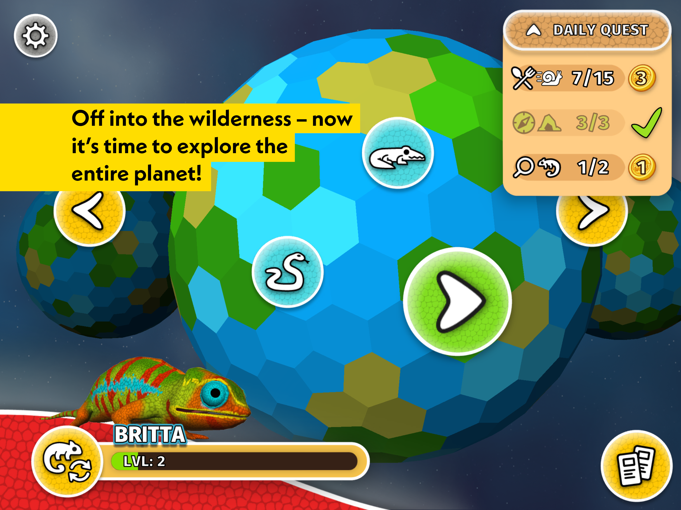 Captura de Tela do Jogo PLANET WOW Wildlife Adventure