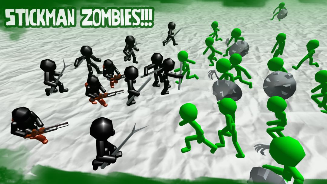 스틱크만 시뮬레이터 : 좀비 전투 게임 스크린 샷