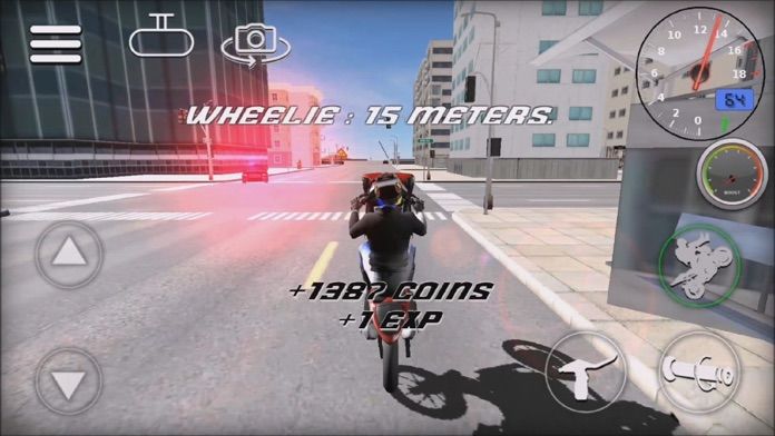 Screenshot of Wheelie Rider 3D