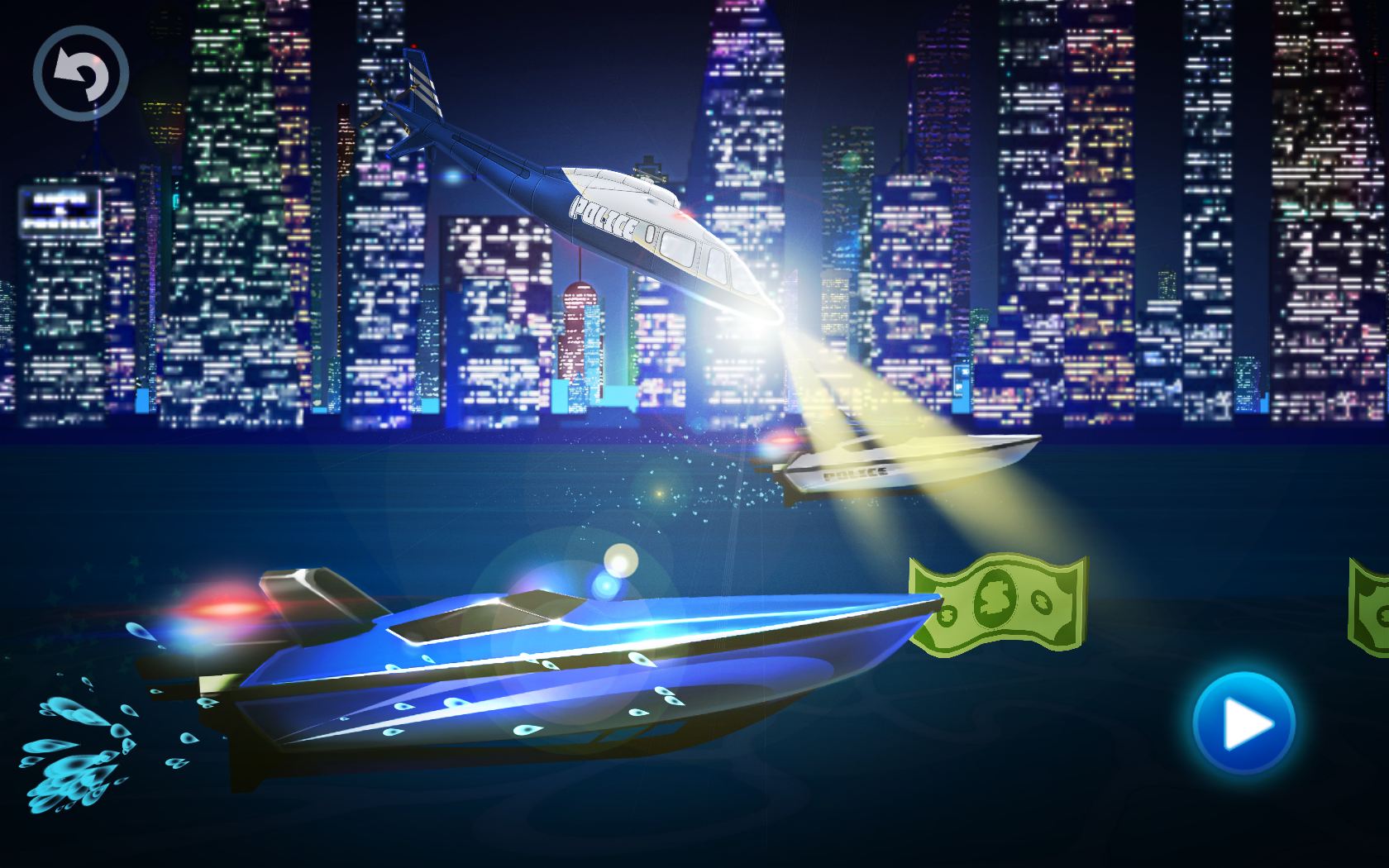 Police car racing for kids Game Screenshot