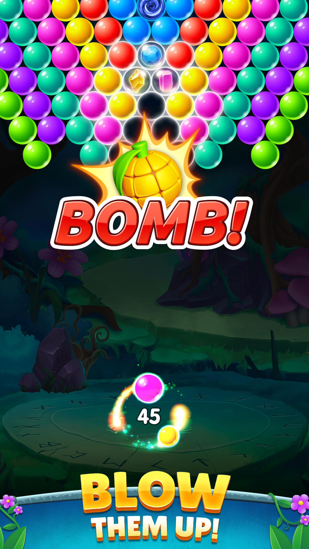 Woodland Bubble Pop Game Screenshot