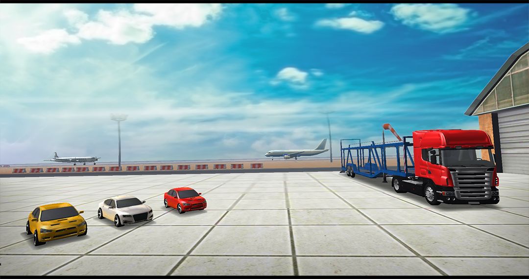 Cargo Plane Car transporter 3D 게임 스크린 샷