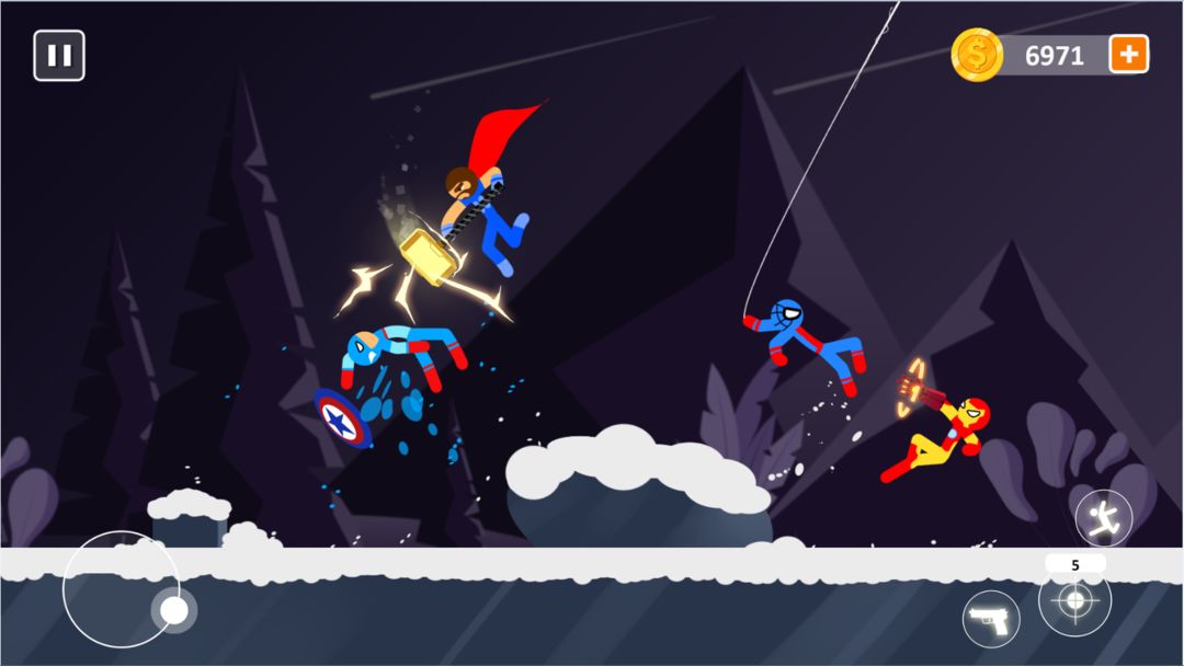 Screenshot of Spider Stick Fight - Stickman Fighting Games