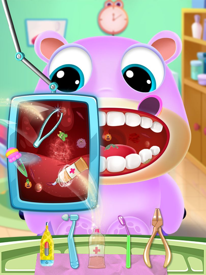 애완 동물 치과 의사 관리 : 치과 게임 게임 스크린 샷