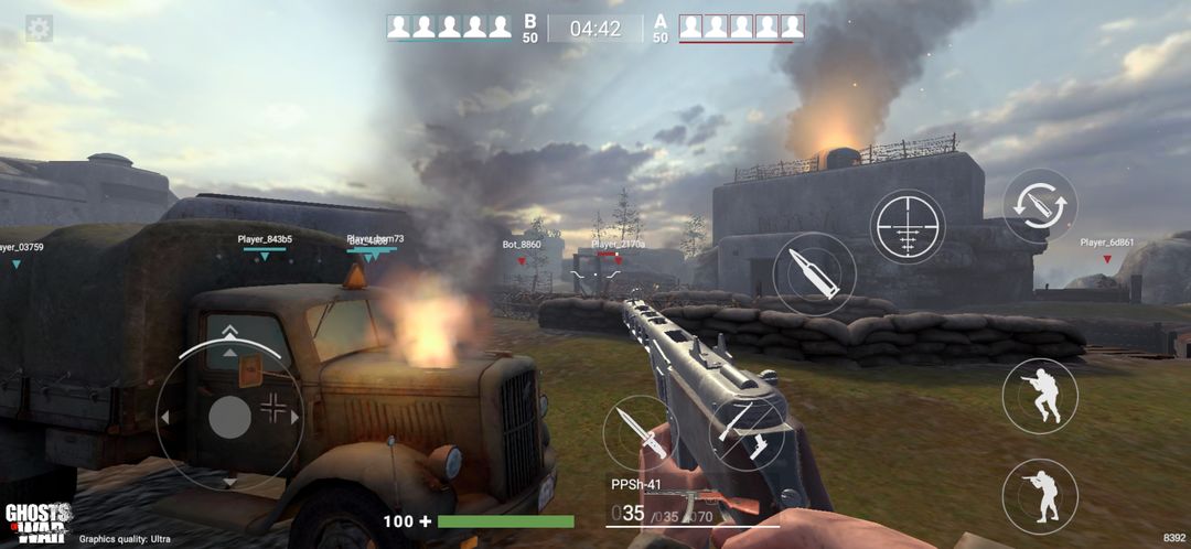 Ghosts of War: WW2 Shooting games遊戲截圖