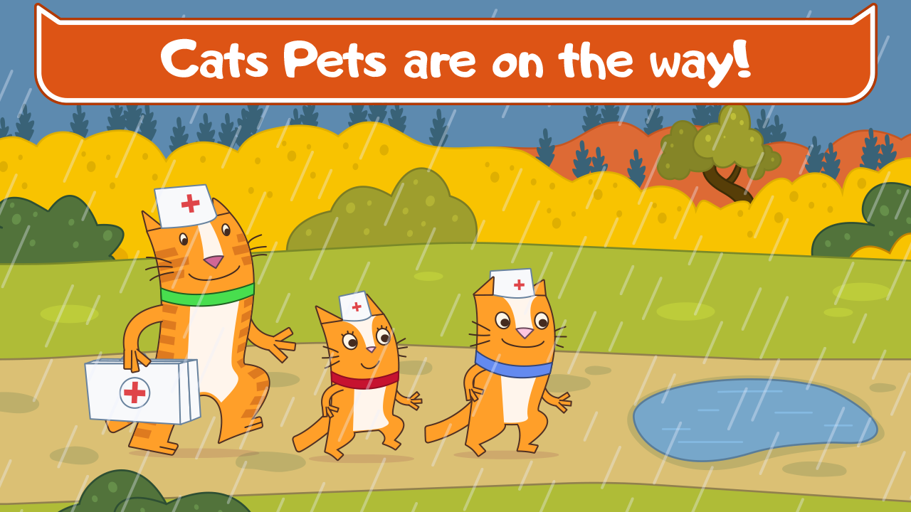 Cats Pets キッズドクターゲーム! 猫 病院ゲーム & 医療ゲーム! 幼児 げーむのキャプチャ