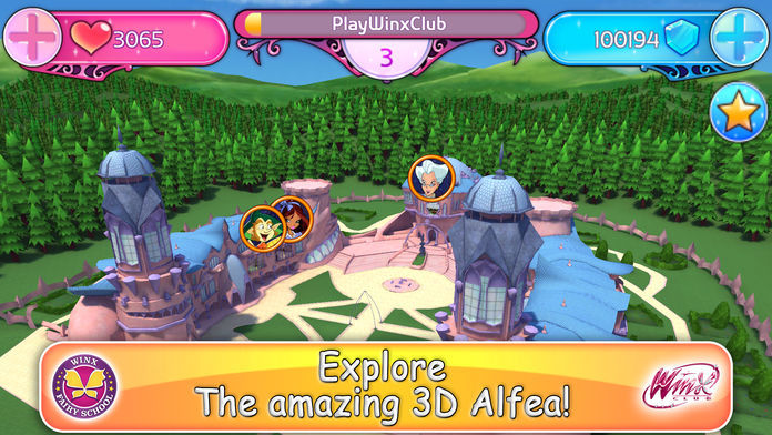 Winx Club: Winx Fairy School screenshot game