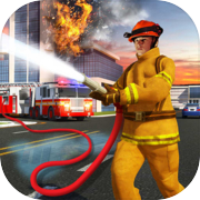 Amerikanischer Feuerwehrmann-Rettungswagen - Feuerwache