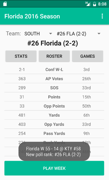 Cuplikan Layar Game Football Coach