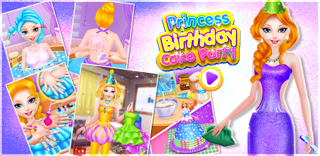 Banner of Princess Birthday Cake Party S 1.0.9