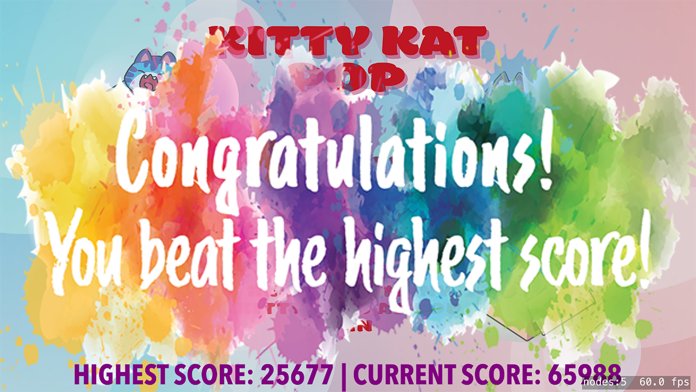 Kitty Kat Pop Game Screenshot