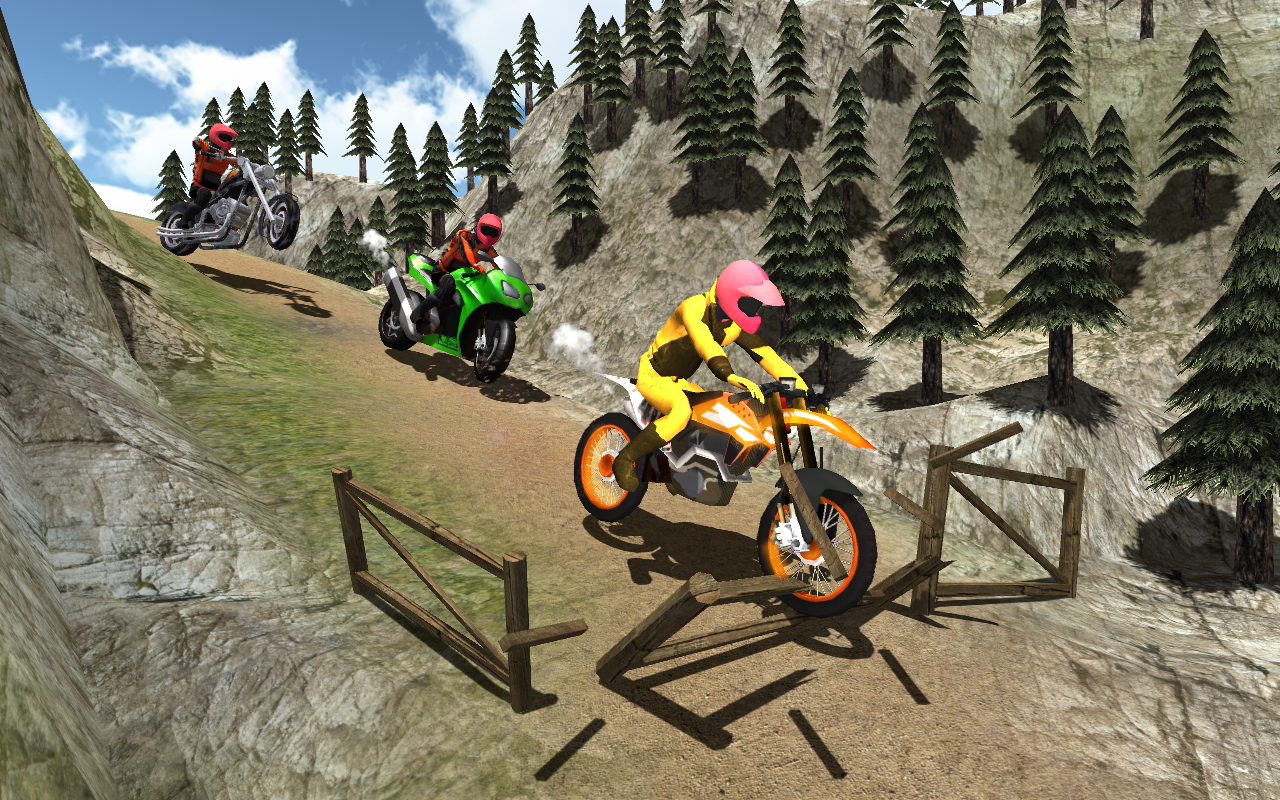 Moto Racer Dirt 3D Game Screenshot