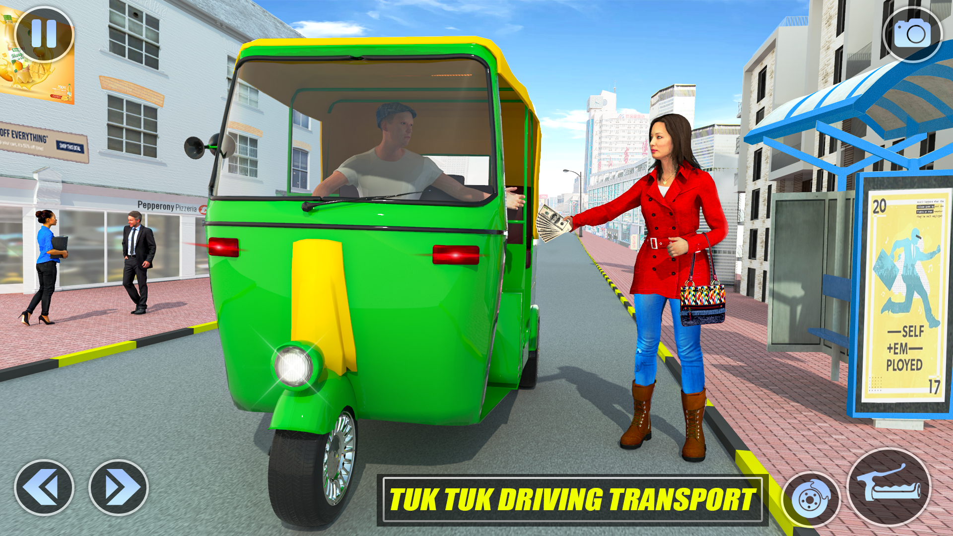 Tuk Tuk Rikshaw Auto Game ภาพหน้าจอเกม