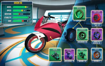 Скриншот игры Gravity Rider: Space Bike Race