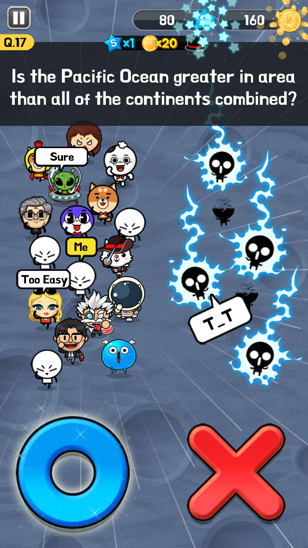 Trivia Survival 100 Game Screenshot
