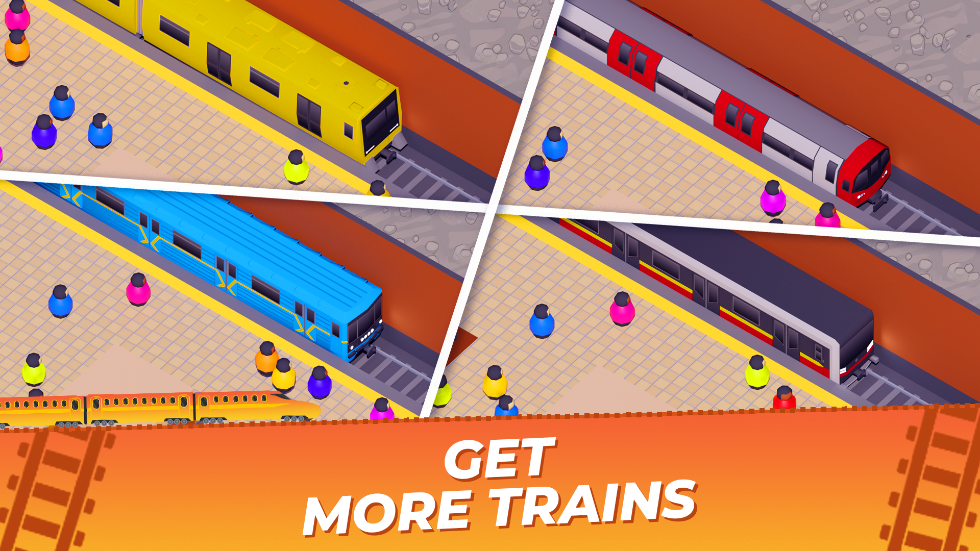 Cuplikan Layar Game Idle Metro Tycoon Subway Train