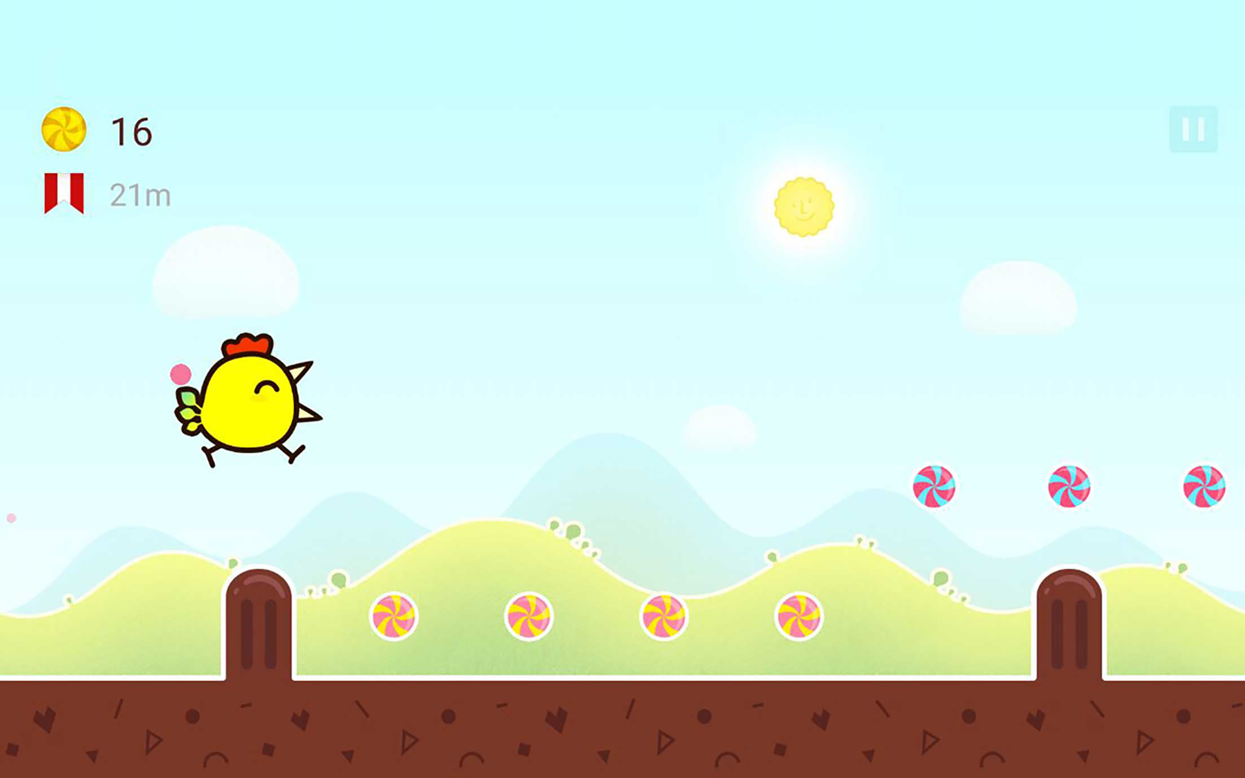 Chicken Run - Happy Chick Jump Game Screenshot