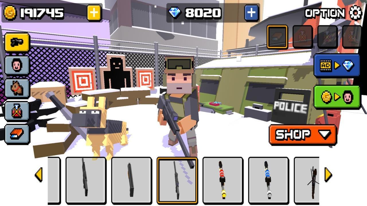 Pixel Zombie Frontier Game Screenshot