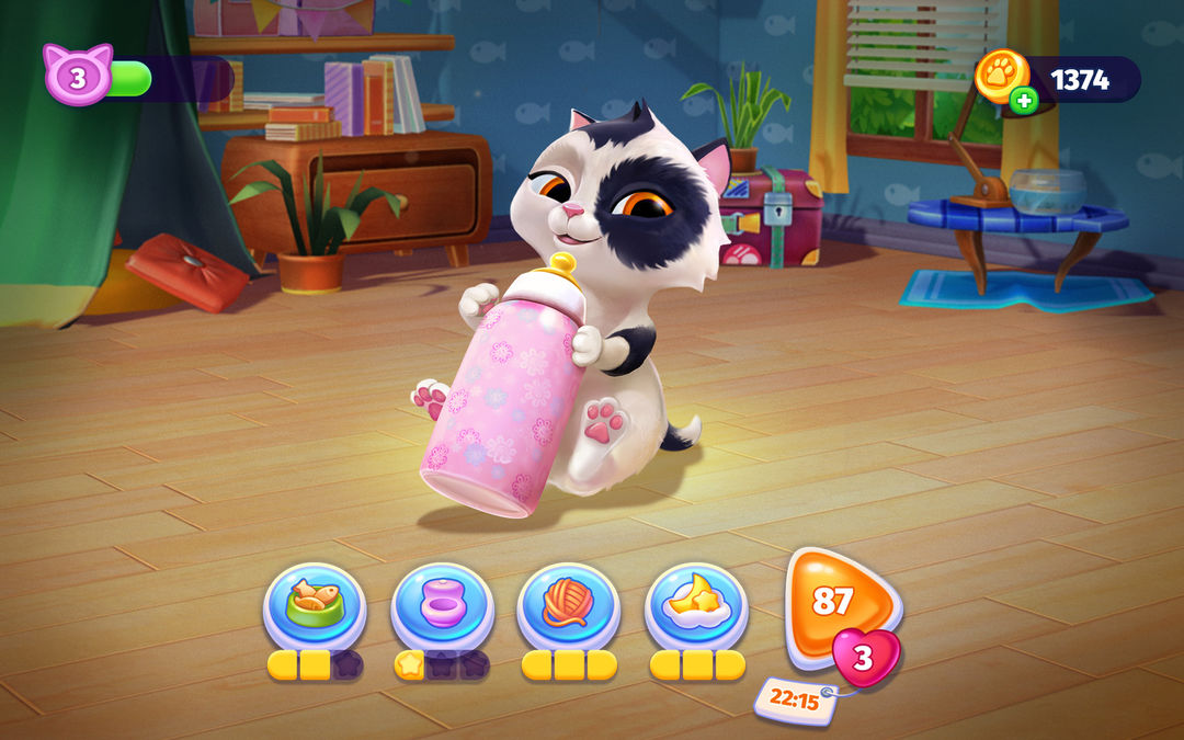 Screenshot of My Cat - Virtual pet simulator