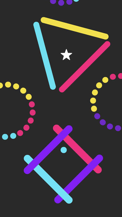 Colour Rings One Line In Blast Game Screenshot