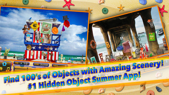 Screenshot of Hidden Object Summer Beach Vacation Spy Objects
