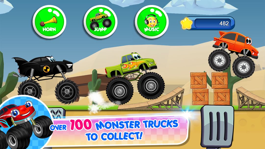 Monster Trucks Game for Kids 2 screenshot game