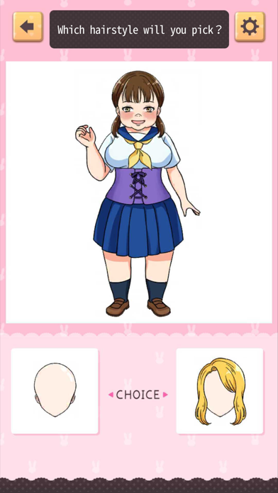 Dress up with the cute girls! Game Screenshot