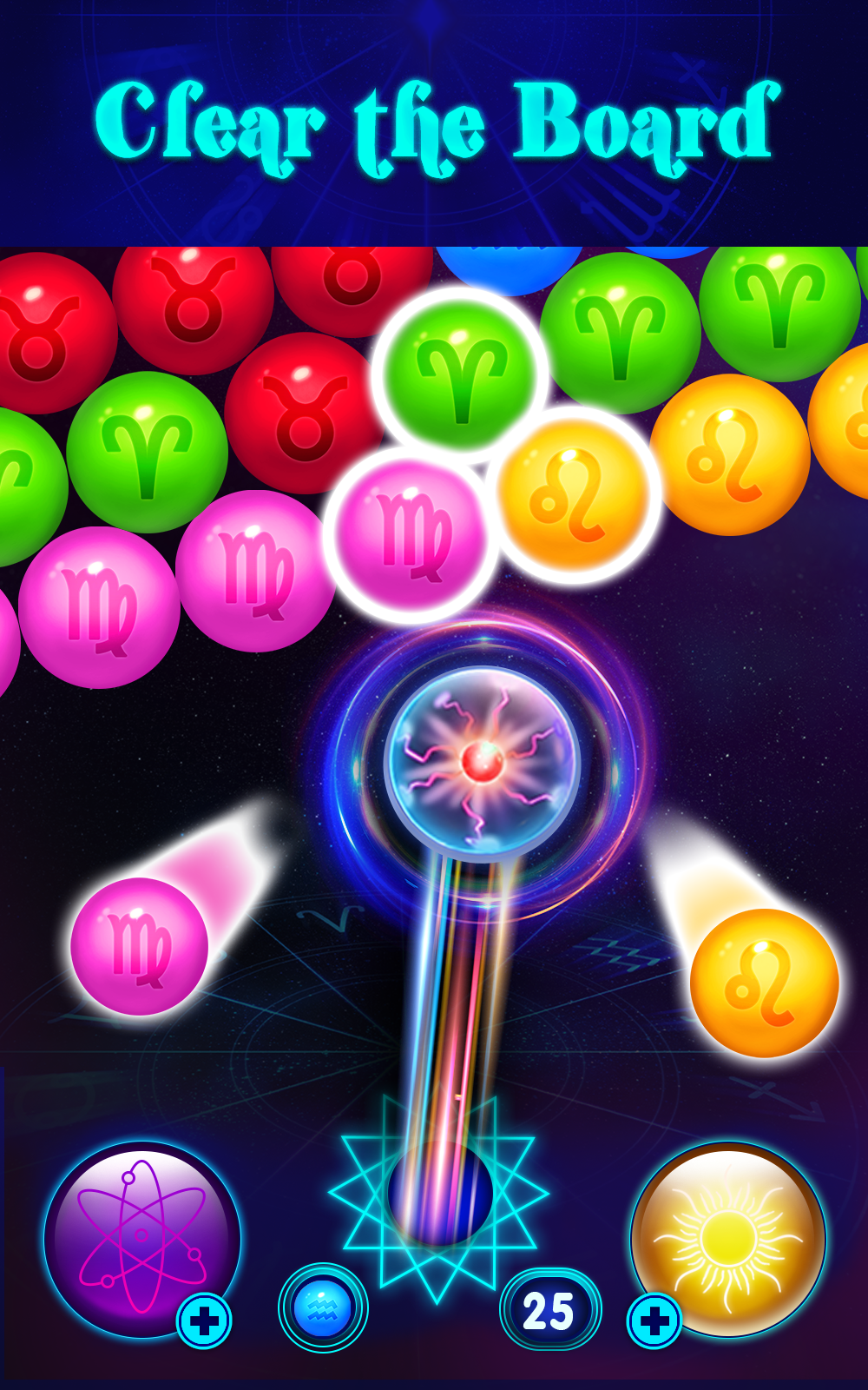 Zodiac Bubbles Game Screenshot