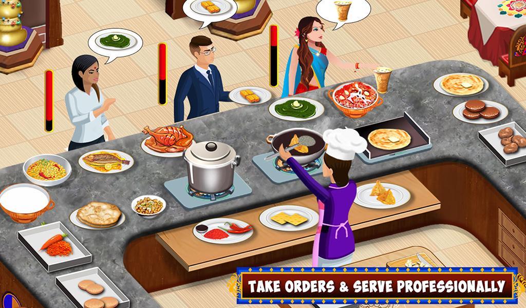 Indian Food Restaurant Kitchen Game Screenshot