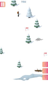 Скриншот игры Endless Mountain: A Snowboardi