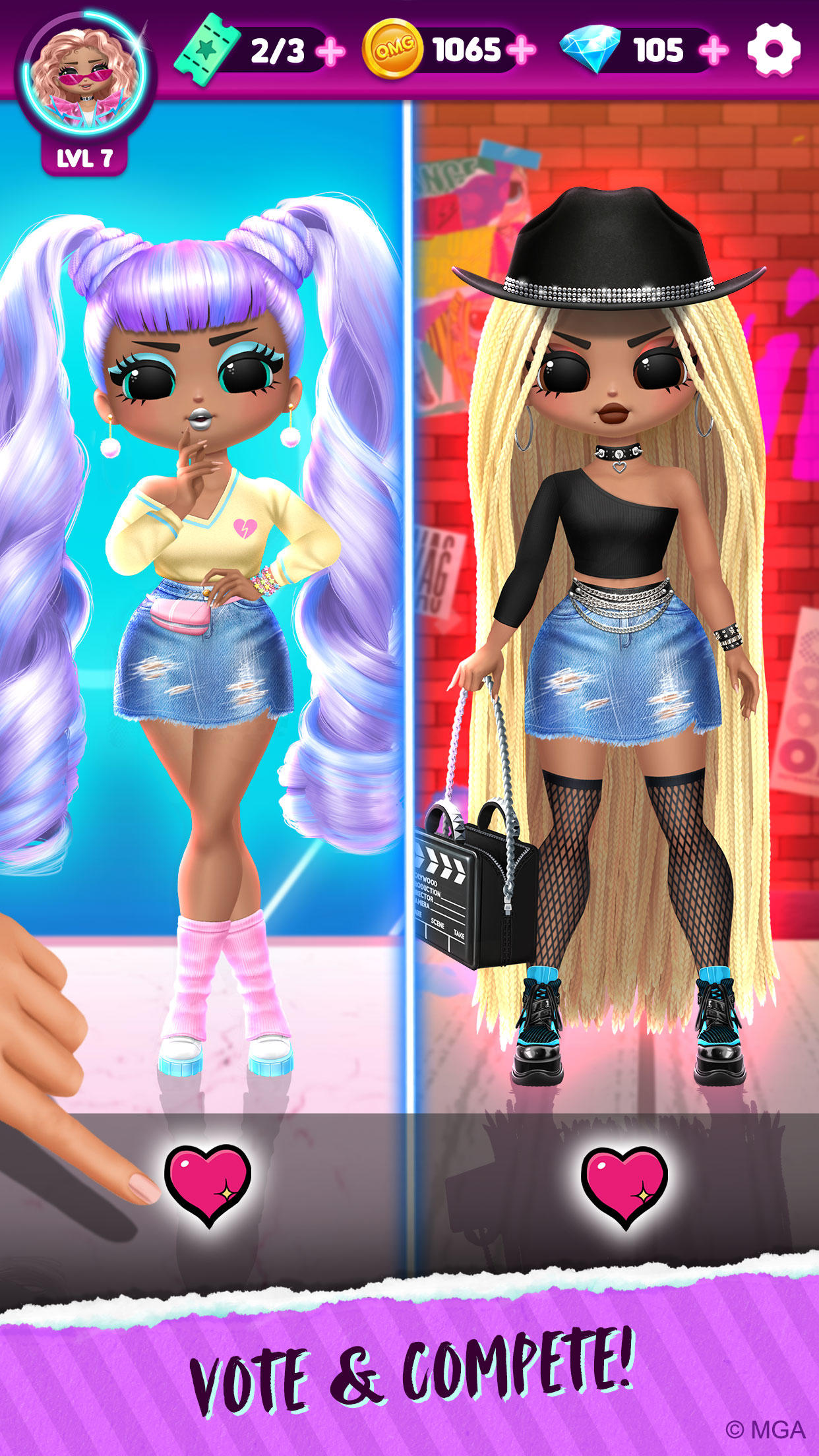 Cuplikan Layar Game LOL Surprise! OMG Fashion Club