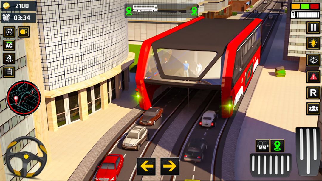 고가 버스 시뮬레이션: 버스 게임 게임 스크린 샷