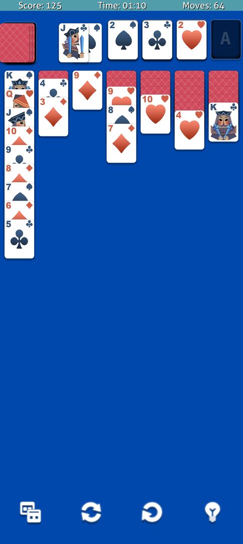 Screenshot of Solitaire Card Game