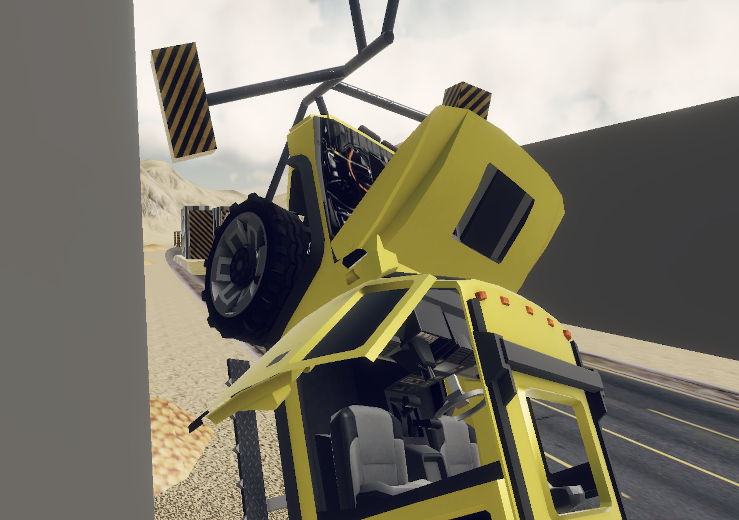 Car Crash Simulator : Desert Game Screenshot